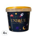 Unique Pure Foam Bath Powder Baby Scent, 400g, 4 pieces