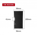 for Ford Mustang 2009-2013 Car Gear Shift Water Cup Storage Decoration Cover Trim Sticker Auto Interior Accessories Carbon Fiber LHD must