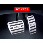 Alumiiniumisulamist auto jalgpedaal k&uuml;tus kiirendus gaasipiduripedaal siduripedaali kate MT/AT Volkswagen VW Golf 7 Mk7 tarvikud AT 2pcs