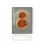 Moodne kuldne geomeetriline l&otilde;uendimaal P&otilde;hjamaade geomeetriline seinakunst Plakatid Elutoa luksuslikud kodukaunistamise pildid 20x30cm No Frame kaamel