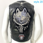 Vest Street Punk Vest Jope Varrukateta Harley Mootorrattam&auml;rgi Tikitud Vest S
