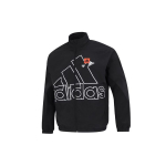 Adidas Mh Bp3 Suure Logoga Spordikihiline Vabaaja Kootud Jakk Meeste &Uuml;ler&otilde;ivad Must HP1433 L
