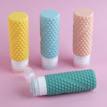 Silikoonist pudelikomplekt Du&scaron;igeel &Scaron;ampoon Kosmeetika Kaasaskantav T&uuml;hi Pudel Reisimine Pigistatav Pehme Emulsioonipudel. 90ml roosa