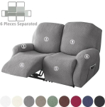 1/2/3 Kohaline Jacquard Reguleeritav Diivanikate Veniv &Uuml;hev&auml;rviline Tugitoolikatted Elutuba Lazy Boy Diivanikatted funda sofa