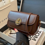 2024. aasta uus ni&scaron;i kaenlaaluse v&auml;ike kott, lihtne ja moodne baguette kott, k&otilde;rgekvaliteediline retro-&uuml;he &otilde;lakott pruun