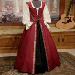 Cosplay keskaegne renessanss kleit palee printsessi kleit viktoriaanlik vintage peokost&uuml;&uuml;m pits pikk seksikas r&uuml;&uuml; Halloweeni kost&uuml;&uuml;m XL veinipunane v&auml;rv