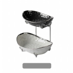 Majapidamises kasutatav kerge ja luksuslik haamermustriga Yuanbao puuviljataldrik, keraamiline lihtne moodne kihluslaua puuviljataldrik None