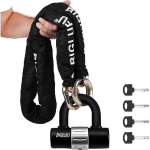 BIGLUFU mootorratta ketilukk 120 cm/4 jalga raskeveokite jalgratta ketilukk vargusvastane, vastupidav l&otilde;ikekindel 12 mm paksune turvarattakett 4 v&otilde;tmega 16 mm U 4ft x 12mm Diameter Motor