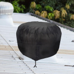 Roof Turbine Hoods Shield Vent Cover Dustproof Heavy Duty Easy to Install Black Windproof Small