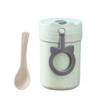 Roostevabast terasest Bento Box mikrolaineahjus l&otilde;unakarbikott Lihtne supikauss, &otilde;pilastele kaasaskantav lauan&otilde;u piimatass roosa