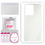 apgo MATTE Protective Skin Sticker for the back compatible with Vivo IQOO 10, Wrap Film, Hydrogel Film, Flexible, Soft TPU with positioning layer easy