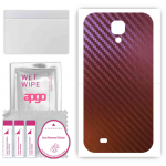 apgo skin sticker film foil vinyl for the BACK compatible with Samsung Galaxy S4 mini i9190, scratch-resistant, easy to install - Carbon Chameleon CAK