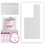apgo Protective Skin Sticker for the back compatible with Oppo Reno8 Pro 5G, Wrap Film, Foil, Vinyl - Pattern Transparent Carbon