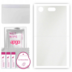 apgo Protective Skin Sticker for the back compatible with Sony Xperia XZ1 Compact, Wrap Film, Foil, Vinyl - Pattern Matte Transparent