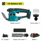 NEWBENY elektriline hekil&otilde;ikur 2-IN 1 T&otilde;hus juhtmeta majapidamises kasutatavate p&uuml;gamissaag Laetavad elektrit&ouml;&ouml;riistad Makita 18 V aku jaoks 1xBattery -EU Plug