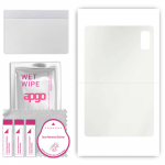 apgo MATTE Protective Skin Sticker for the back compatible with HTC A103 Plus, Wrap Film, Hydrogel Film, Flexible, Soft TPU with positioning layer eas
