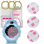 3x apgo Ultra-Clear Hybrid protective glass compatible with Forever Kids Care Me KW-400, flexible nano glass, great replacement for tempered glass, sc