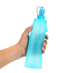 Veepudel TPU Kokkupandav Pehme Veepudel v&auml;listingimustes Sport Veepudel Kokkupandav 250/500ML Veekott Jooksmine Telkimine Matkamine blue 250ml 540119