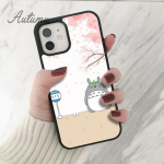 jaapani anime cartoon totoro telefoni&uuml;mbris iPhone 11 12 13 14 Pro Max mini XR XS SE 2020 6S 7 8 Plus Samsung Galaxy S21 S22 kate jaoks iPhone 6plus