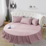 High Grade Pure Cotton Round Bedspread 200cm Round Bed Sheet 100% Cotton Solid Color Bed Skirt No Pillowcase 1pc Sheet 220cm