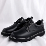 Kevadised uued meeste kingad, mustad madala s&auml;&auml;rega Martini kingad, vabaaja t&ouml;&ouml;riistakingad, Briti nahast kingad, &uuml;mara ninaga nahast kingad 38 must