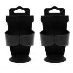 2 tk auto tassihoidja Universaalne reguleeritav must veoauto uksekinnitusega jook