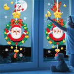 J&otilde;uluakna stseeni paigutuse kauplus Klaasist l&uuml;kandukse kleebis J&otilde;uluvana p&auml;rjaga liimiv F-ree elektrostaatiline kleebis One Size