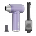 CROSSGUN elektriline &otilde;huturboventilaator, kaasaskantav turboga ventilaator ja tolmuimeja 2-IN-1 90 000 p/min k&auml;eshoitav 1ST Generation lilla