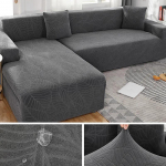 Paksemad veekindlad žakaarv&auml;rvi diivanikatted elastsed nurgad 1/2/3/4 istmed Tahke diivanikate L kujuga diivanikate kaitsekatted 3 SEAT (190-230CM)
