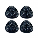 Yousheng 1 komplekt universaalne ratas isekleepuv, tugev kandev&otilde;imega ABS 3 helmestega minipasta pr&uuml;gikasti p&otilde;hjaga p&ouml;&ouml;rlev rihmaratas kodutarbed Triangle must