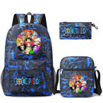 3 tk/komplekt Anime &uuml;hes t&uuml;kis seljakott &otilde;lakotiga pliiatsitaskuga poisst&uuml;drukule Back To School Bookbag Naiste reisikott Mochila