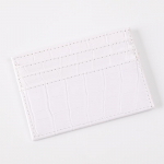 Krokodillimustriga kaardihoidja rahakott Pu nahast &otilde;huke naiste &auml;rikrediitkaardi &uuml;mbris kott &otilde;pilase ID Bussikaardi kattekott valge