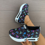 Naiste kingad Tossud Naiste vabaajajalatsid Platvorm Slip on Loafers 35 sinine