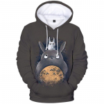 Meeste kuum m&uuml;&uuml;k Mood kapuutsid 3D Anime Totoro Printing Pullover S&uuml;gis Vaba aeg Mehed Trendikad t&auml;navar&otilde;ivad Kvaliteetsed dressipluusid L