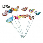 10 tk helendav liblikas vaia ilmastikukindel v&auml;liaia istutuspoti vaas 3D v&otilde;ltsitud liblika varraste naastrikuga kaunistus fotorekvisiidiga 10 pcs