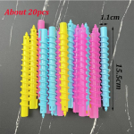 20/22 tk Plastikust Spiraalsed Lokirullid Kuumuseta Juuksekoolutajad Naiste Lokkis Juuste Rullid Kuumuseta Lokid K&uuml;lmpermipulk Juuksur