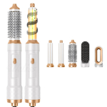 5-&uuml;hes f&ouml;&ouml;ni kuumkammikomplekt Multifunktsionaalne lokirulliga juuksesirgendaja stiilit&ouml;&ouml;riist Automaatne soojendushari majapidamisele EU