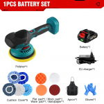 ONEVAN 21V elektriline autopoleerija juhtmeta autopoleerija 7000rpm reguleeritav juhtmevaba autopoleerija Makita 18V aku jaoks 1 Battery-EU