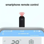 Nutitelefoni infrapunasaatja adapteri juhtt&uuml;&uuml;p C Smart App Control Adapter infrapuna kaugjuhtimispult, mis sobib televisiooni jaoks light must