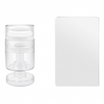 Silikoonist peaga k&uuml;&uuml;nekunsti templikomplekt prindimuster Art P&ouml;&ouml;ratav l&auml;bipaistev tempel Multifunktsionaalne muudetava suurusega muster