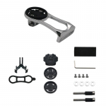 Jalgrattaarvuti kinnitushoidik v&auml;ljas eesmine jalgrattakaamera varre pikendus alumiiniumsulamist tugihoidik Bryton Cateye GoPro Light jaoks punane