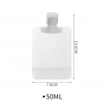 10 tk 30/50/ML losjooni jaoturi kott Reisi korduvkasutatavad kotid &scaron;ampoon Vedelik lekkekindel korduvt&auml;idetav kosmeetika pakend s&auml;ilituskonteiner 10PCs