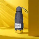 Tuulekindel ultraviolettkiirgusevastane minivihmavari Kaasaskantav reisivihmakindel vihmavari Five fold umbrella 6 bones roosa