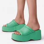 moes Naiste Sandaalid 2024 Uued Kiilkontsaga Sandaalid Suveks Naiste Kingad Platvormsandaalid Kiilud Zapatos Mujer Sussid Suvised Jalan&otilde;ud 36 roheline