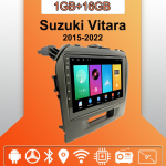 Android Carplay autoraadio Suzuki Vitara 2015-2022 multimeediumipleieri peakomplekti stereo-GPS-i navigatsioonis&uuml;steemile BT WIFI 2+32GB 1+16GB