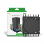 Jahutusalus, jahutusalus koos m&auml;nguketaste hoiuraamiga, mahutab korraga 18 plaati Xbox Series X konsooli multifunktsionaalse jahutusaluse jaoks 16*4*24.2cm must