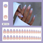 Pure Desire roosad prantsuse valge serva kantavad kunstk&uuml;&uuml;neplaastrid