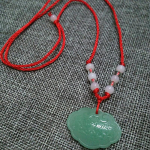 Budistlik valge nefriit k&auml;sitsi kootud ripats Kaelakee Lotus Guanyin Buddha Long Life Lock ripats Lucky kaelakee 12