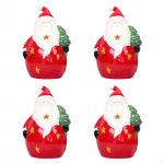 4 t&uuml;kki j&otilde;uluvalgustusega skulptuurid, kaunistused LED laternad k&auml;sit&ouml;&ouml;na valmistatud kujukesed j&otilde;ulud Christmas Tree