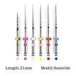 6 tk/karp Aktiveeritud juurekanalifail Hambaarsti t&ouml;&ouml;riistad Juurekanalifail Endodontilised failid Hamba p&ouml;&ouml;rlevad failid Hambaravimaterjalid 21mm